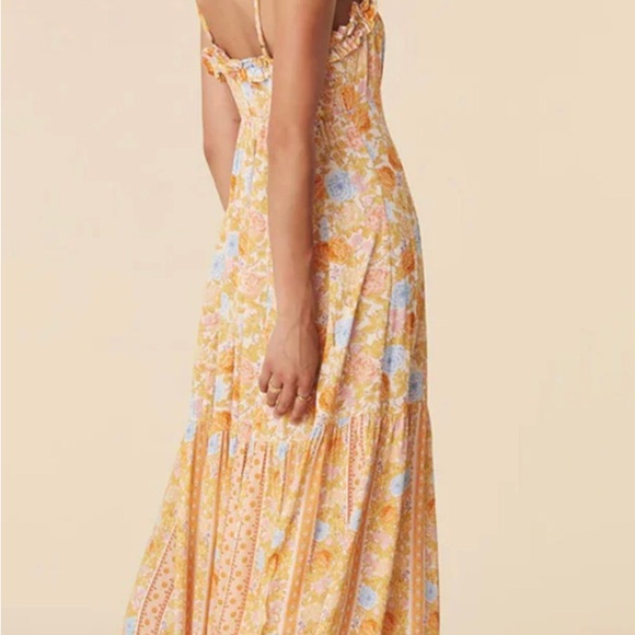 Spell Enchanted Wood Strappy Maxi Dress - Large - Picture 3 of 10